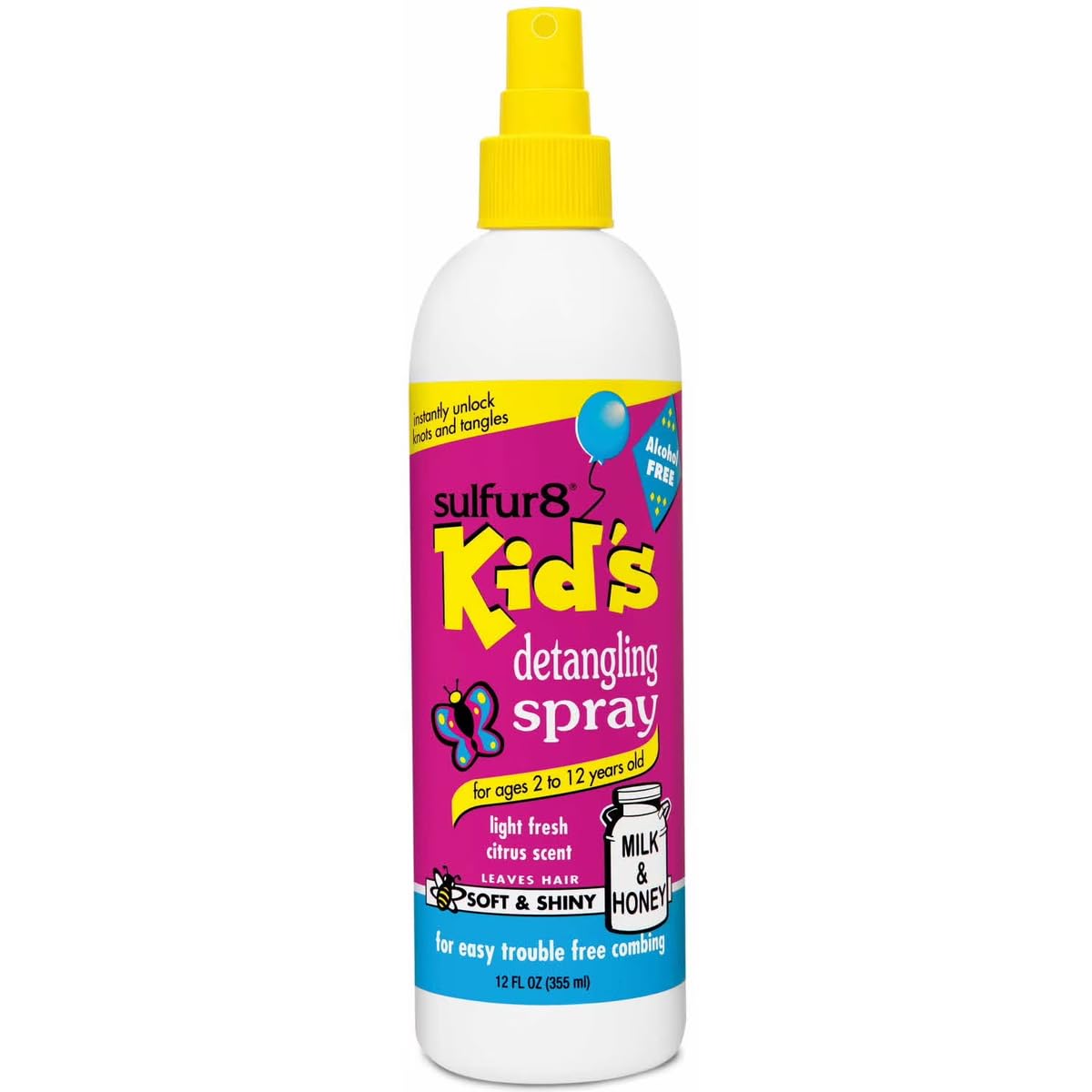 Sulfur8 Milk & Honey Detangling Spray 12 oz