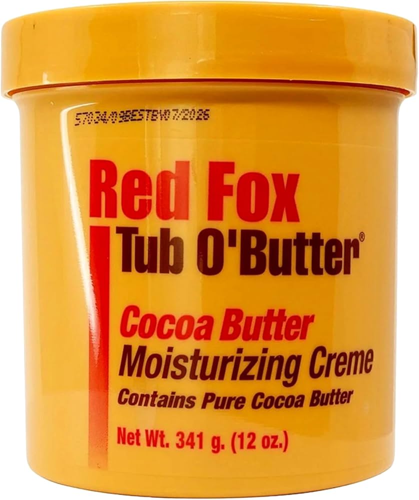 Red Fox Tub O' Butter Cocoa, Moisturizing Creme 12 oz