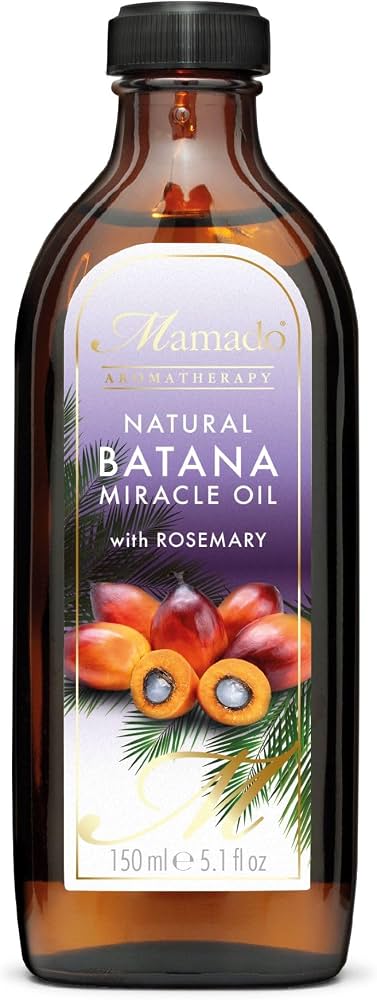 Mamado Natural Batana Miracle Oil with Rosemary, 150ml, Hair Styling Oil