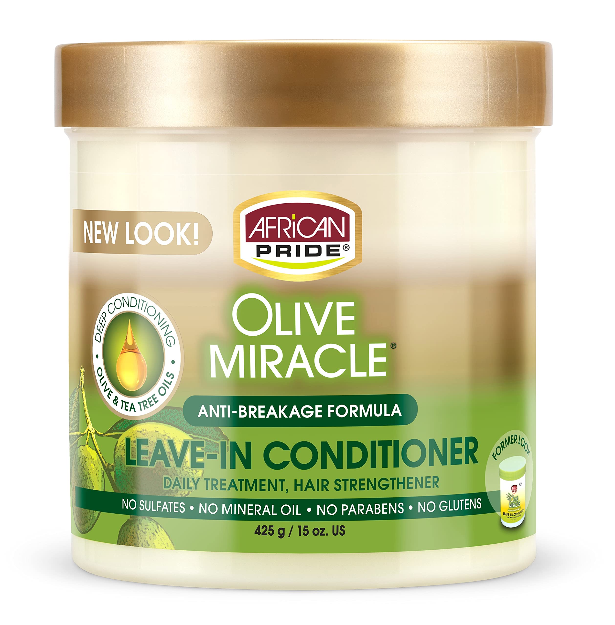 African Pride Olive Miracle Leave-in Conditioner 15 oz