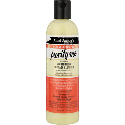 Aunt Jackie’s Flaxseed Recipes Purify Me Moisturizing CoWash Cleanser-12 oz