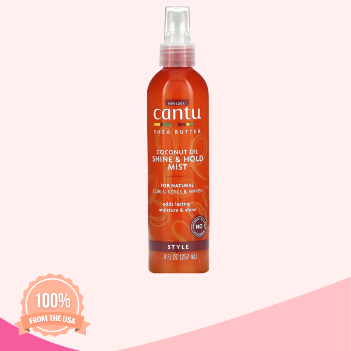 Cantu, Shea Butter, Coconut Oil Shine & Hold Mist, 8 fl oz (236 ml)