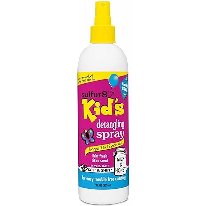 Sulfur8 Milk & Honey Detangling Spray 12 oz – Conditioning Spray to Help Soften Hair