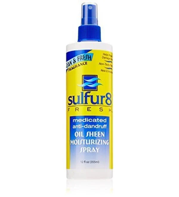 Sulfur8 Fresh Oil Sheen Moisturizing Spray 12 Ounce by Sulfur 8