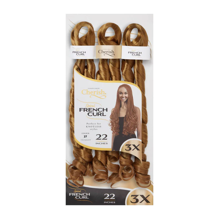 Cherish Spiral French Curl – 22” – 3X Value Pack - 27
