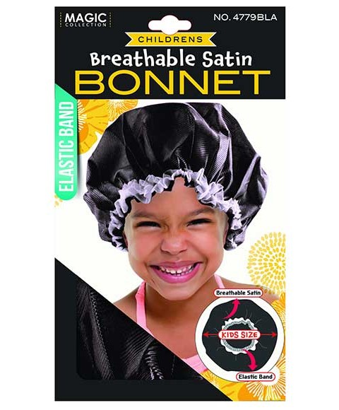 Magic Collection Childrens Breathable Satin Bonnet